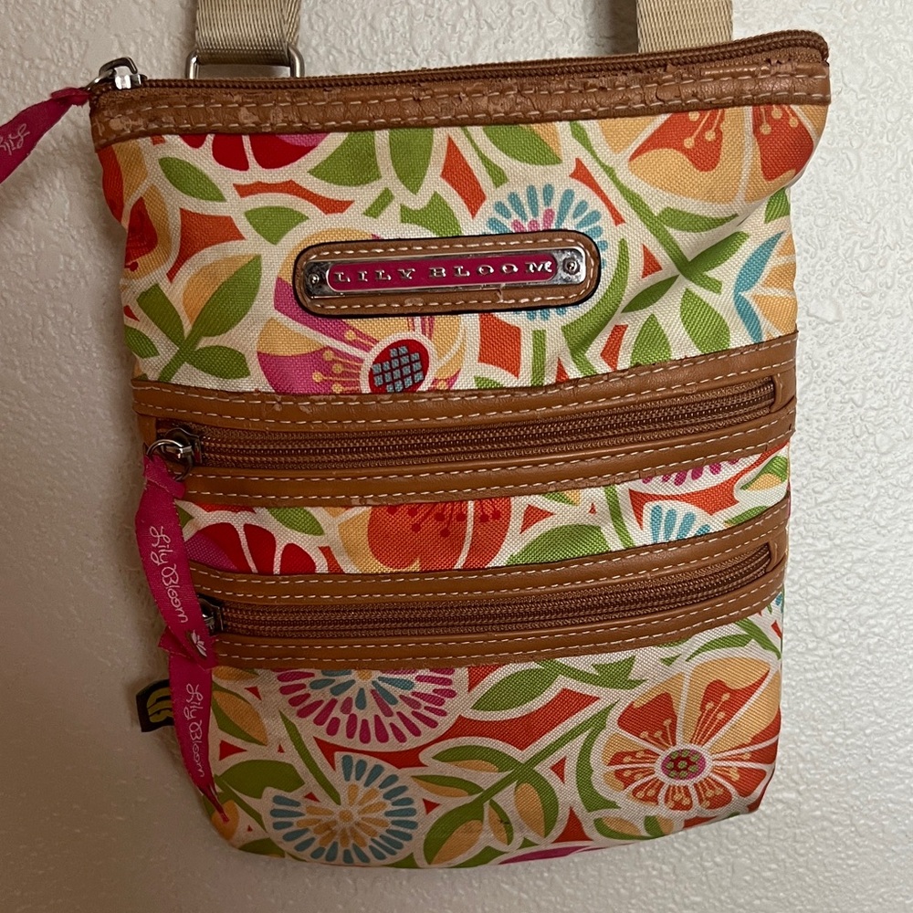 Lily Bloom Colorful Floral Crossbody Bag